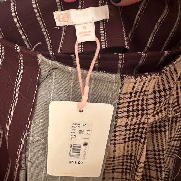 Patchwork Plaid Mini Skirt - Picture 3 of 3